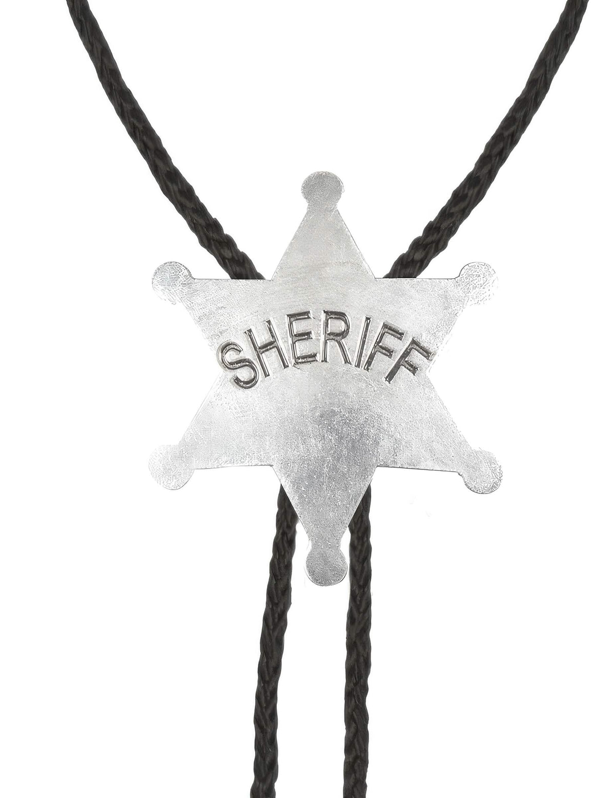Közelkép a sheriff nyaklánc csillagáról
