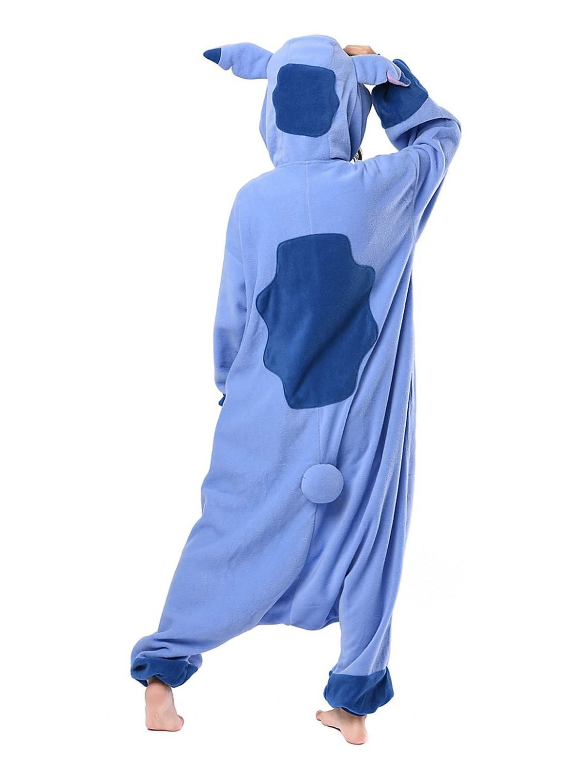 Hátulnézetű kigurumi Lilo és Stitch overál
