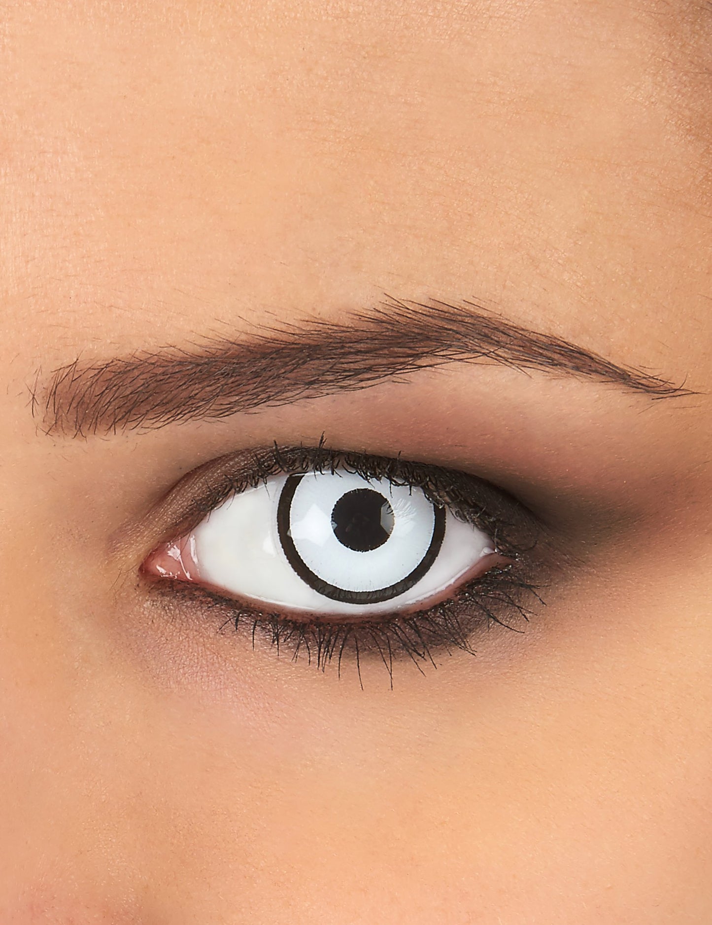 Kontaktlencsék fehér és fekete divatos korrekció nélkül 1 éves felnőtt