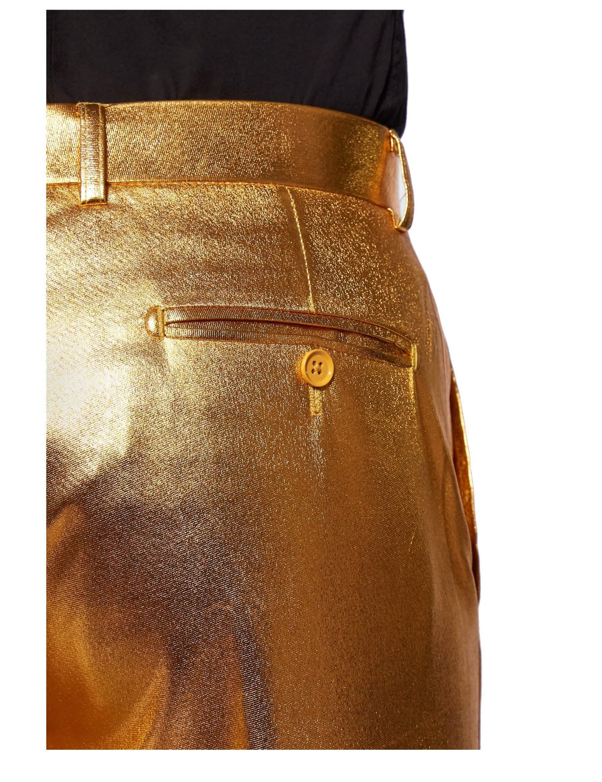 Mr. Groovy Gold férfi arany fényes jelmez