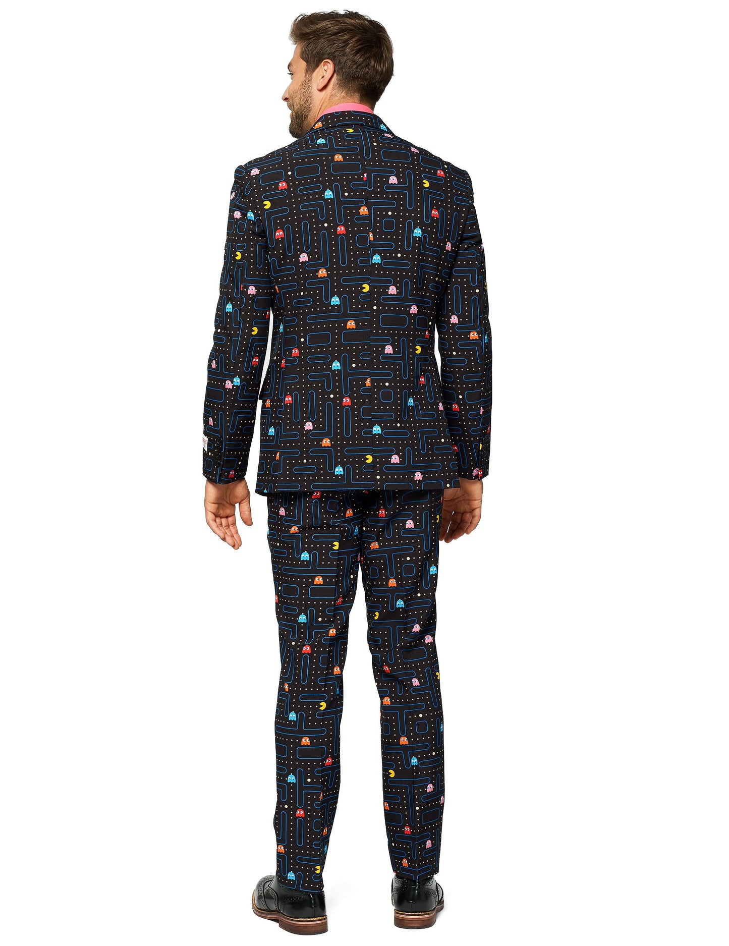 Vue de dos du costume Mr. Pac-Man pour homme