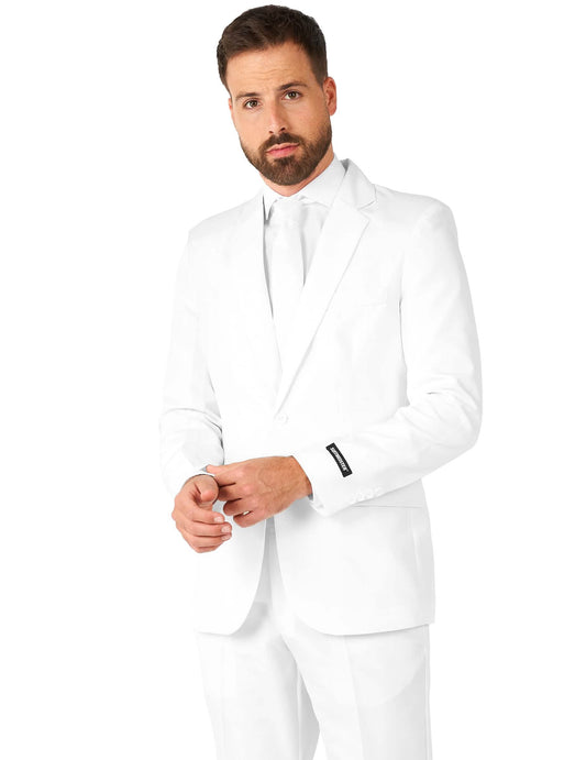 Férfi fehér Mr. Solid öltöny Suitmeister™