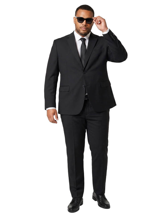 Suitmeister™ Férfi Fekete Mr. Egyszínű Öltöny