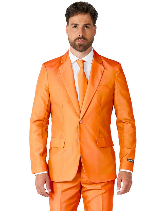 Mr. Solid narancssárga férfi öltöny Suitmeister™