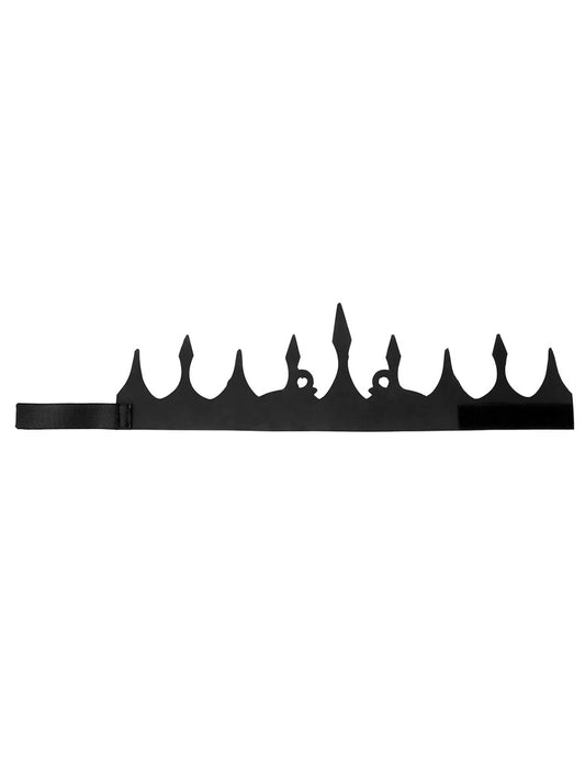 Détail du système d'attache par scratch de la couronne de roi médiéval