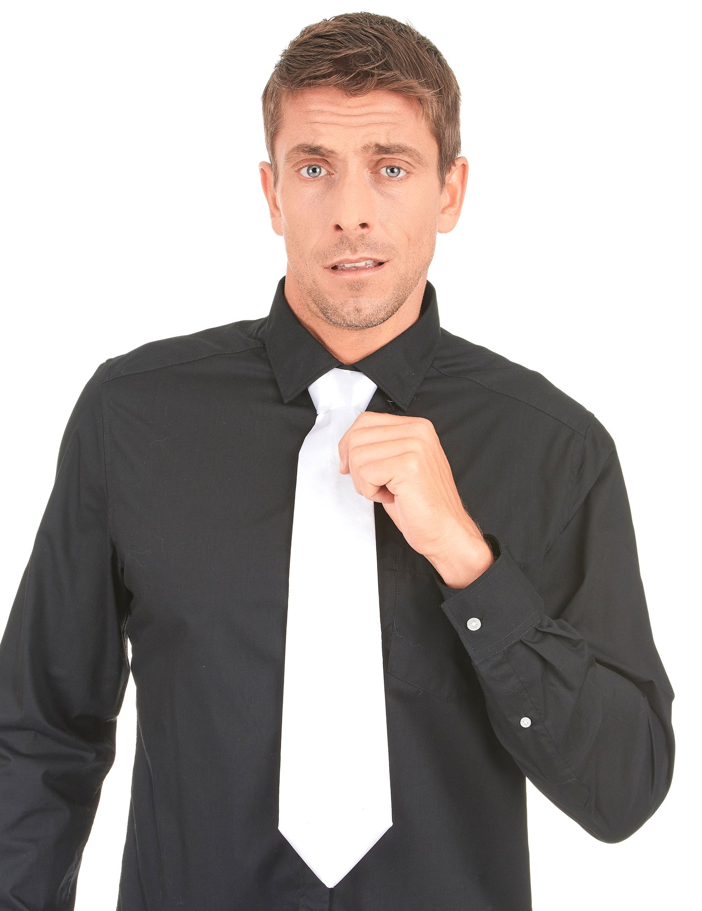 Fehér felnőtt gengszter nyakkendő