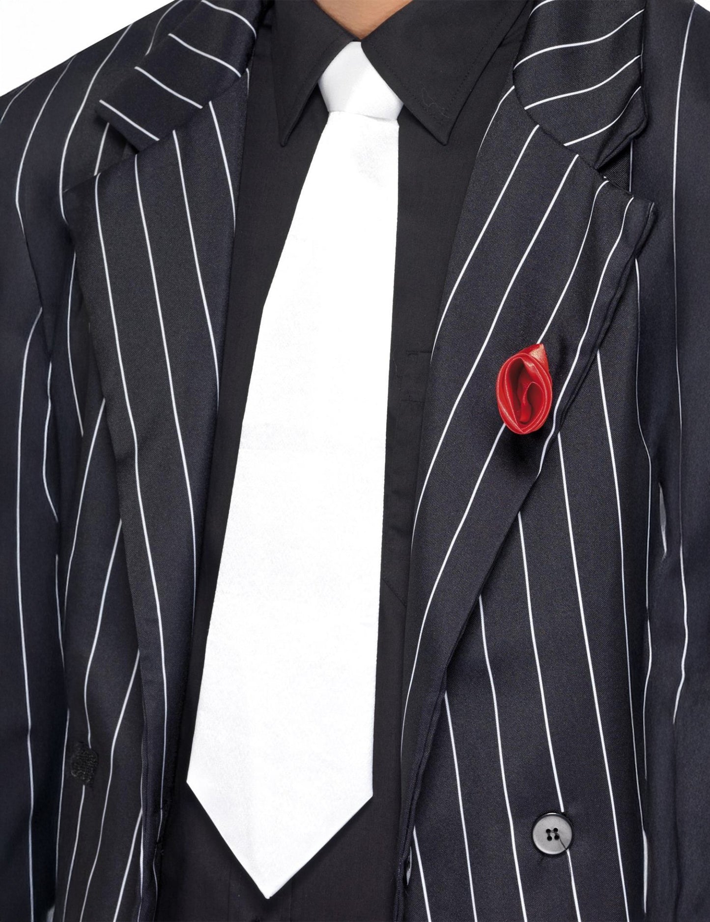 Közelkép a felnőtt gengszter nyakkendőről