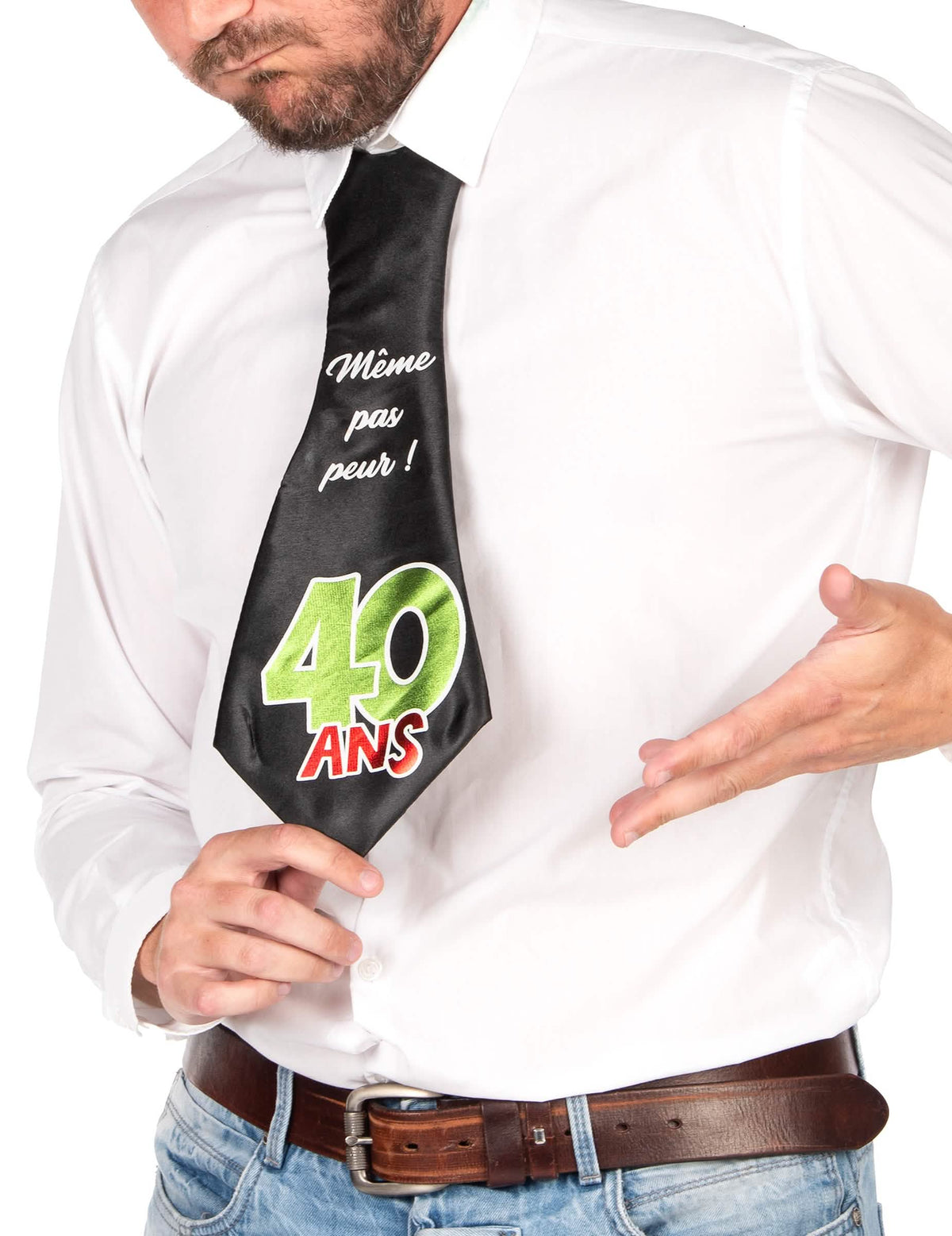 Elölnézet humoros 40 év nyakkendője