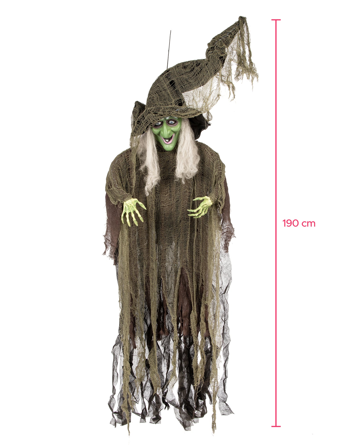 Dekoráció a boszorkány lógása 190 cm -es halloween