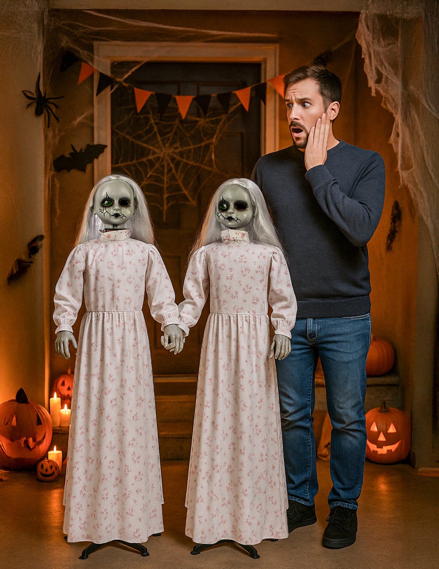 Animált dekoráció és félelmetes távcsövek 130 cm