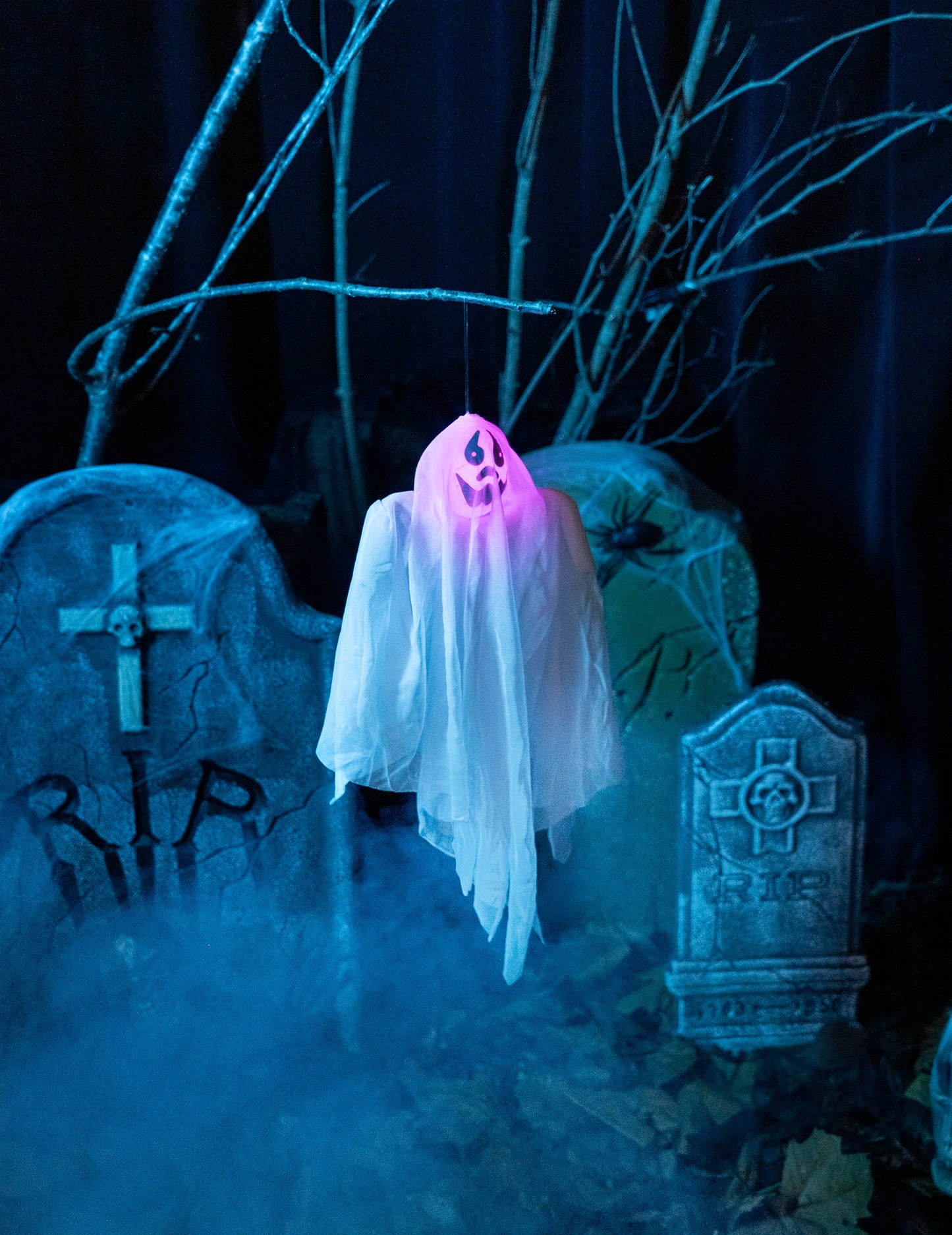 Halloween könnyű szellem dekoráció 50 cm