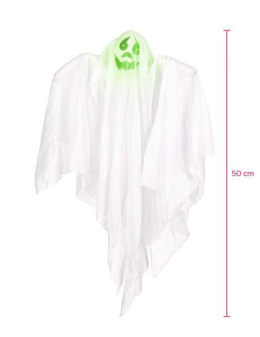 Világító szellem dekoráció méretei halloweenra