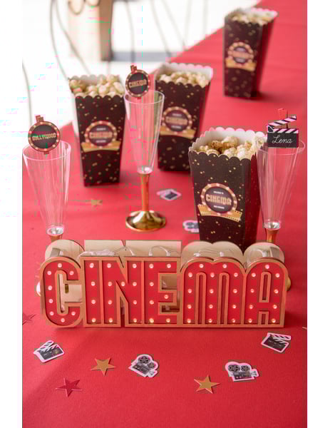 Fa fa dekorációs mozi 30 x 4 x 10 cm