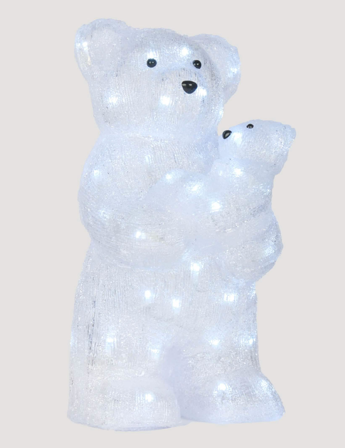 Világító jegesmedve dekoráció baba fehér 56 LED-del