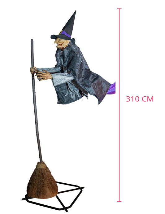 Repülő boszorkány fénydekoráció 3m10