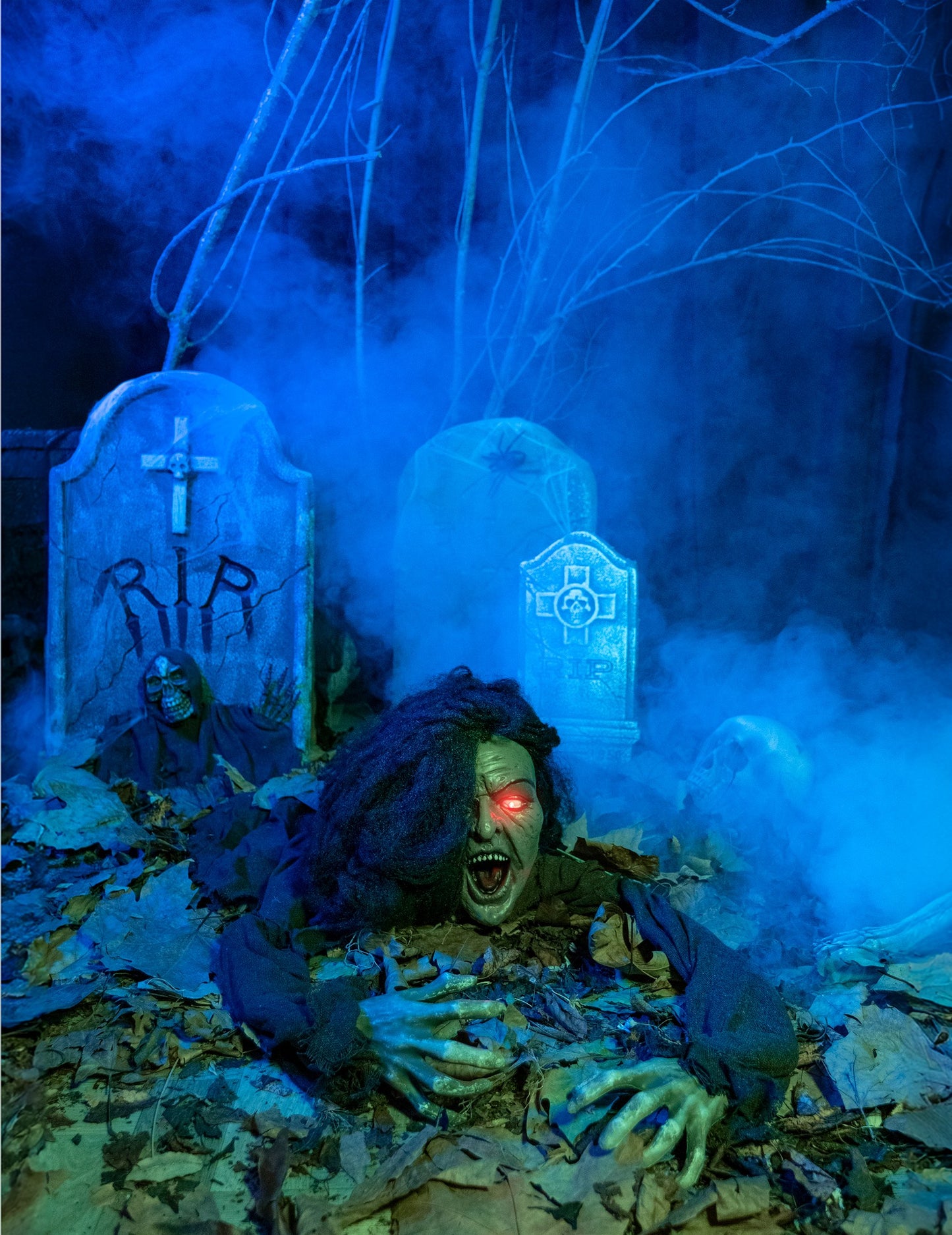 Hang és élénk boszorkány dekoráció 90 cm -es Halloween
