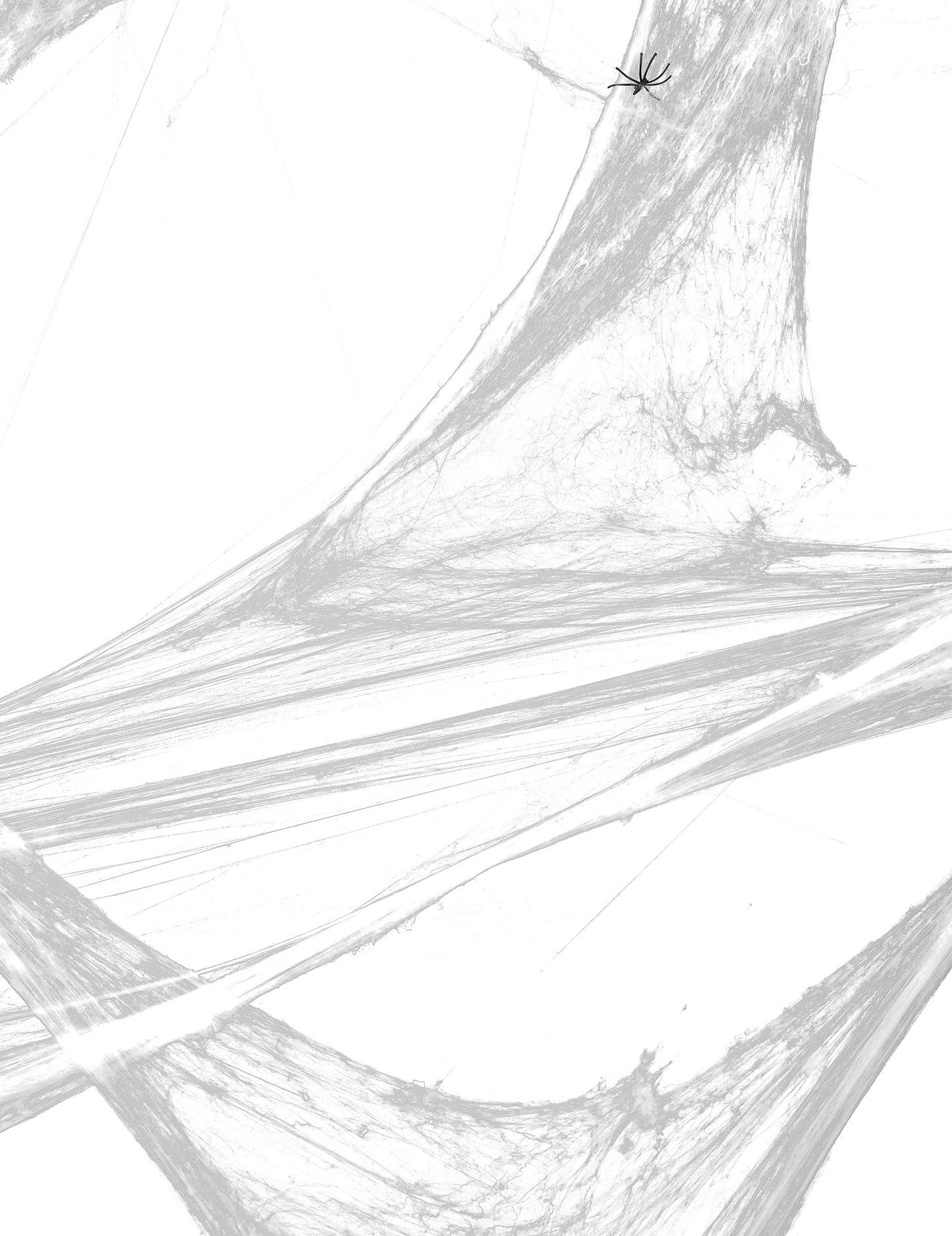 Fehér pók vászon dekoráció pókokkal 20 g Halloween