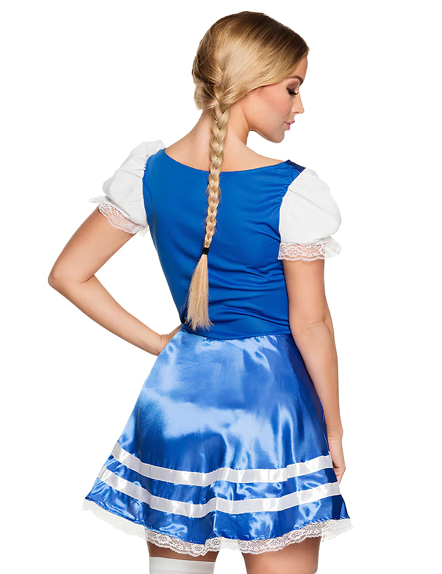 Déguisement Bavaroise courte bleue femme
