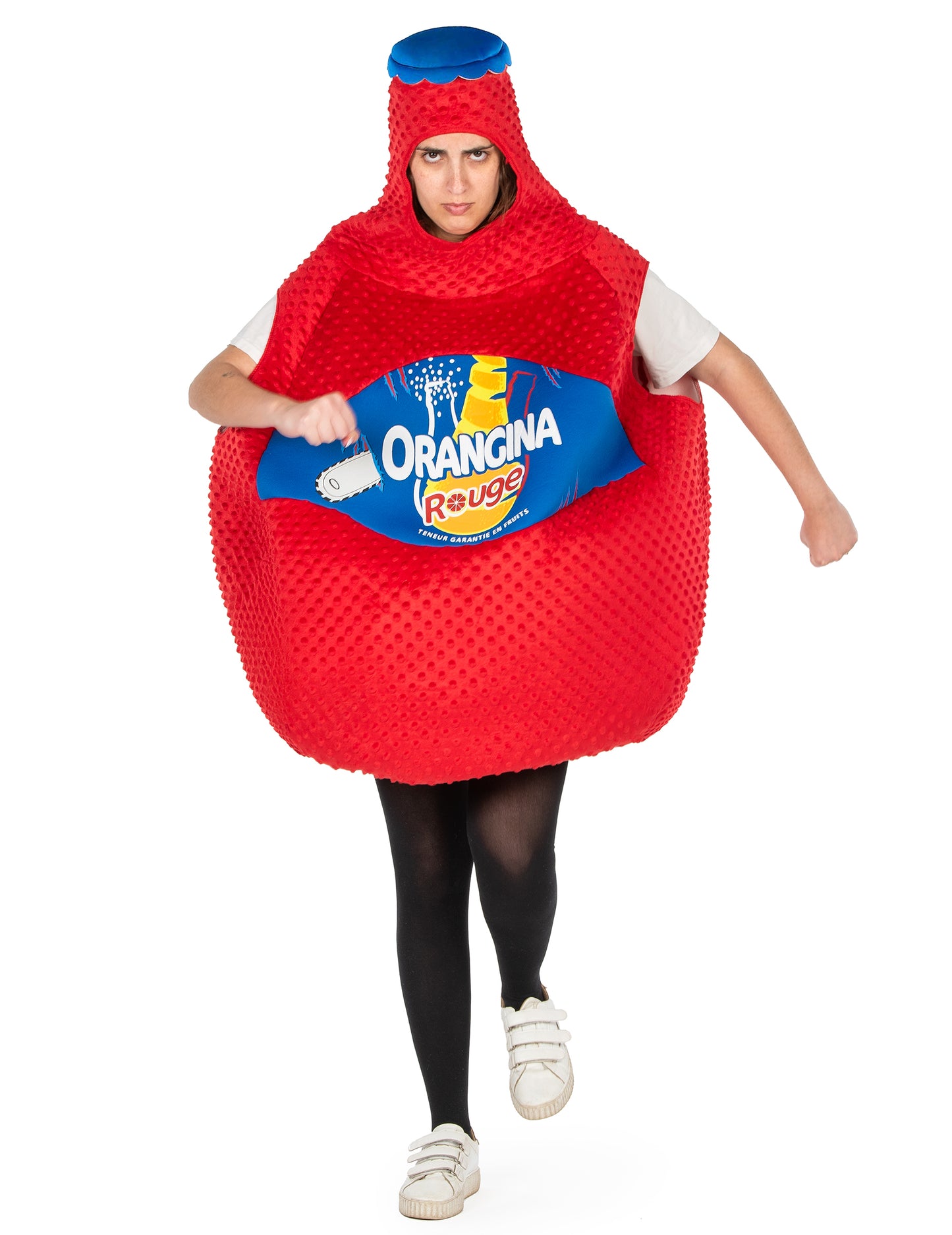 Piros orangina palack jelmez