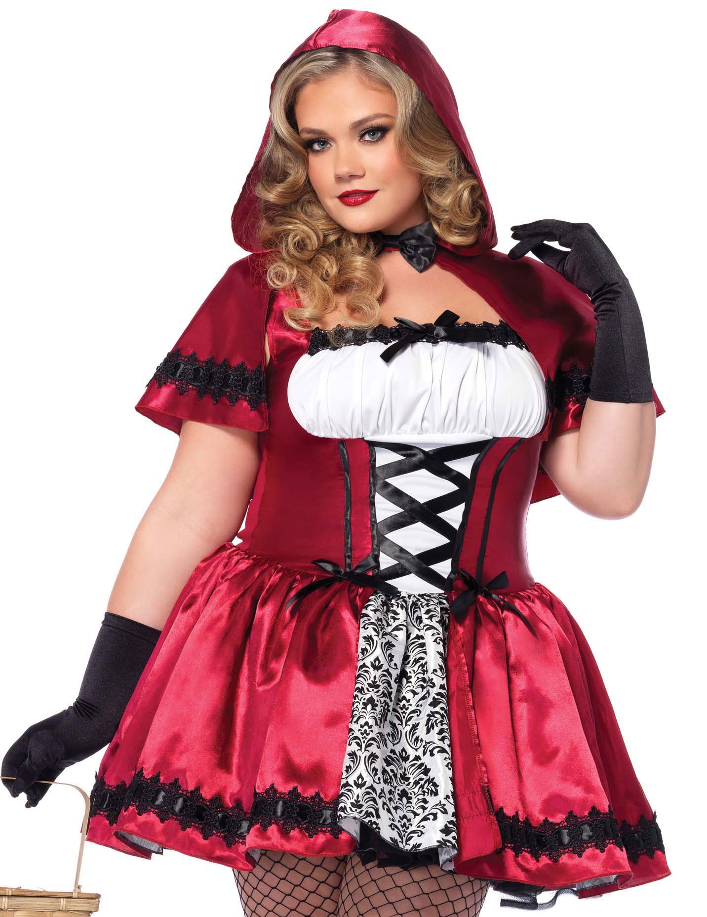 Nagy méretű piros chaperon álruhás