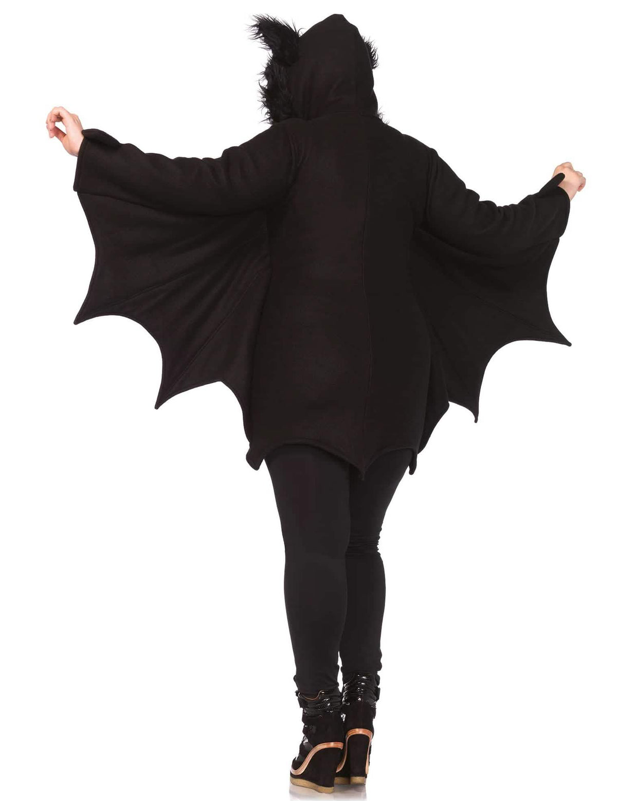halloween denevérjelmez füles kapucnijának részlete