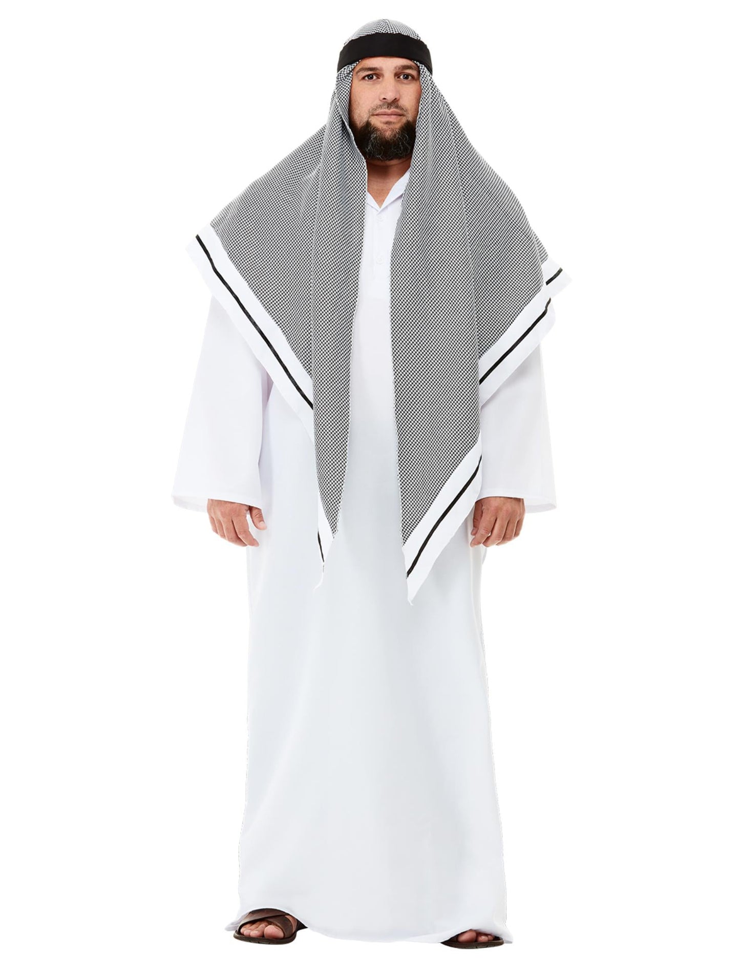 Luxusfehér sheikh álruhás