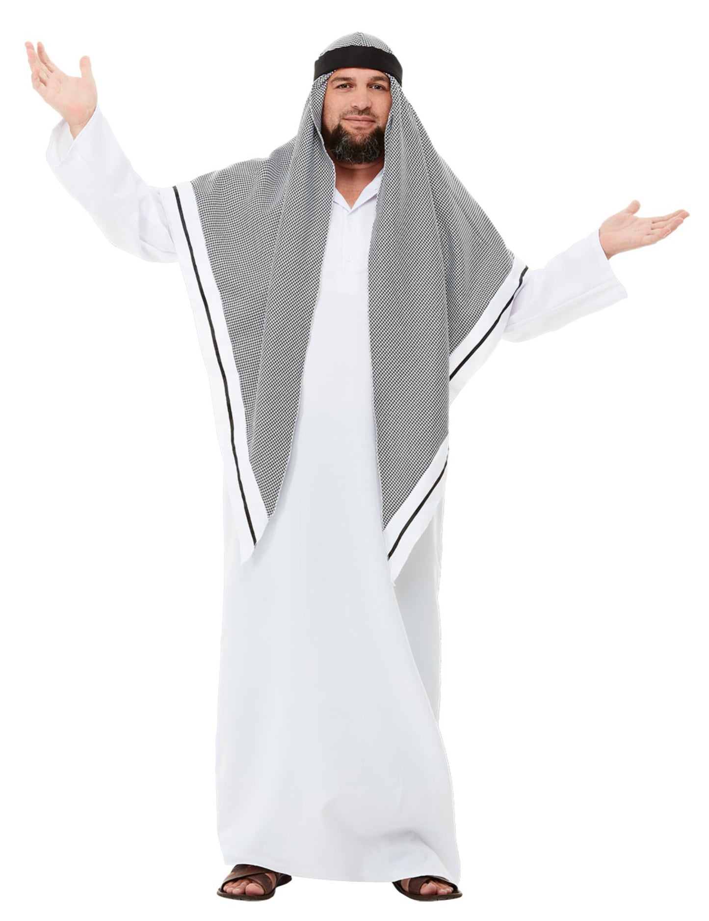 Luxusfehér sheikh álruhás