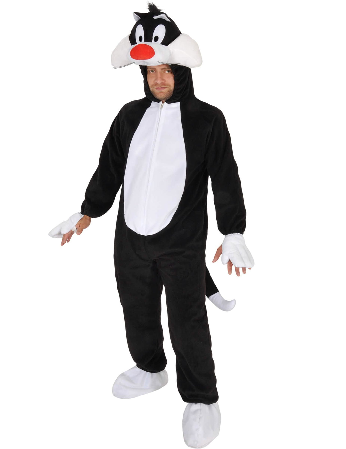 Klasszikus Grosminet Looney Tunes felnőtt jelmez fekete és fehér