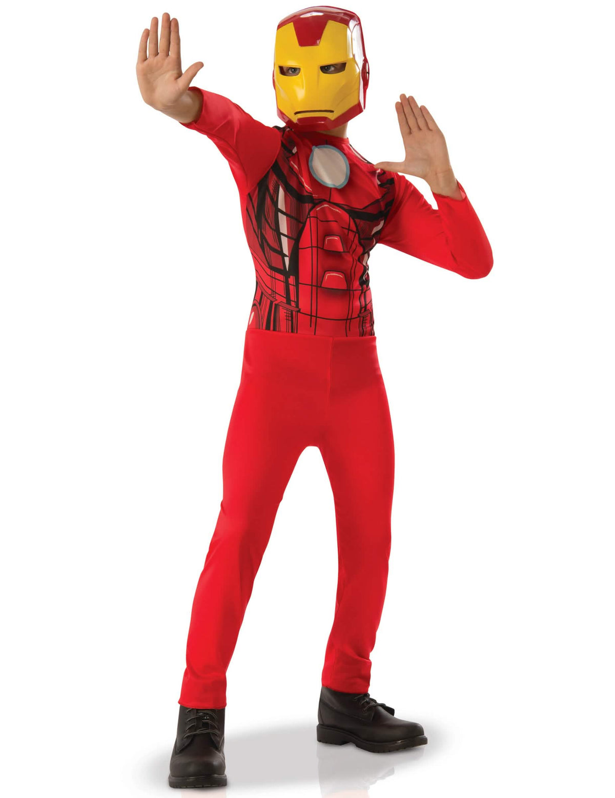 Klasszikus Iron Man™ jelmez fiúnak piros és sárga színben maszkkal