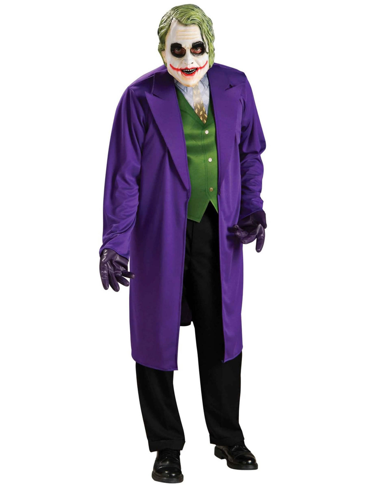 Klasszikus Joker The Dark Knight™ felnőtt jelmez lila és zöld maszkával