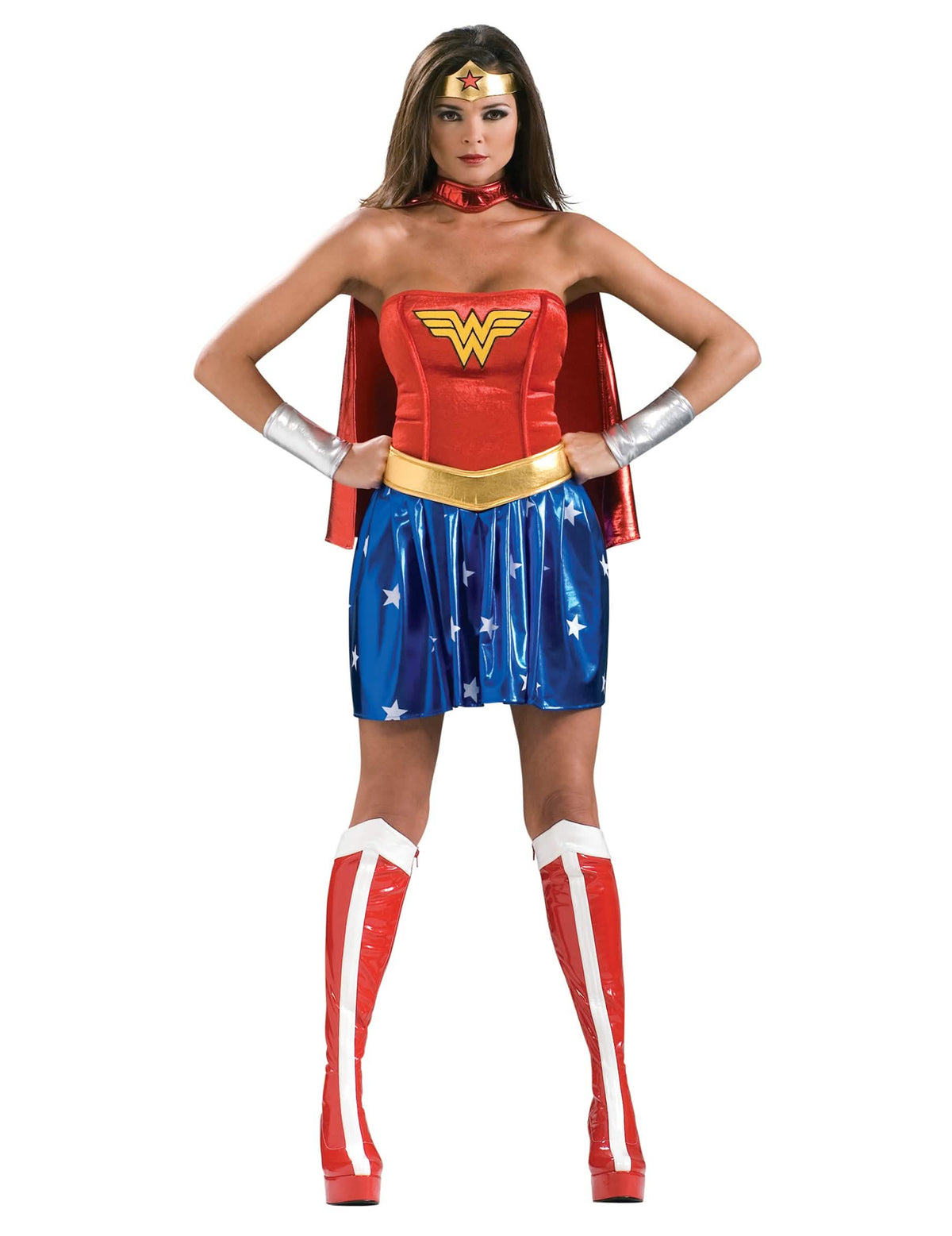 Wonder Woman klasszikus jelmezének elölnézete