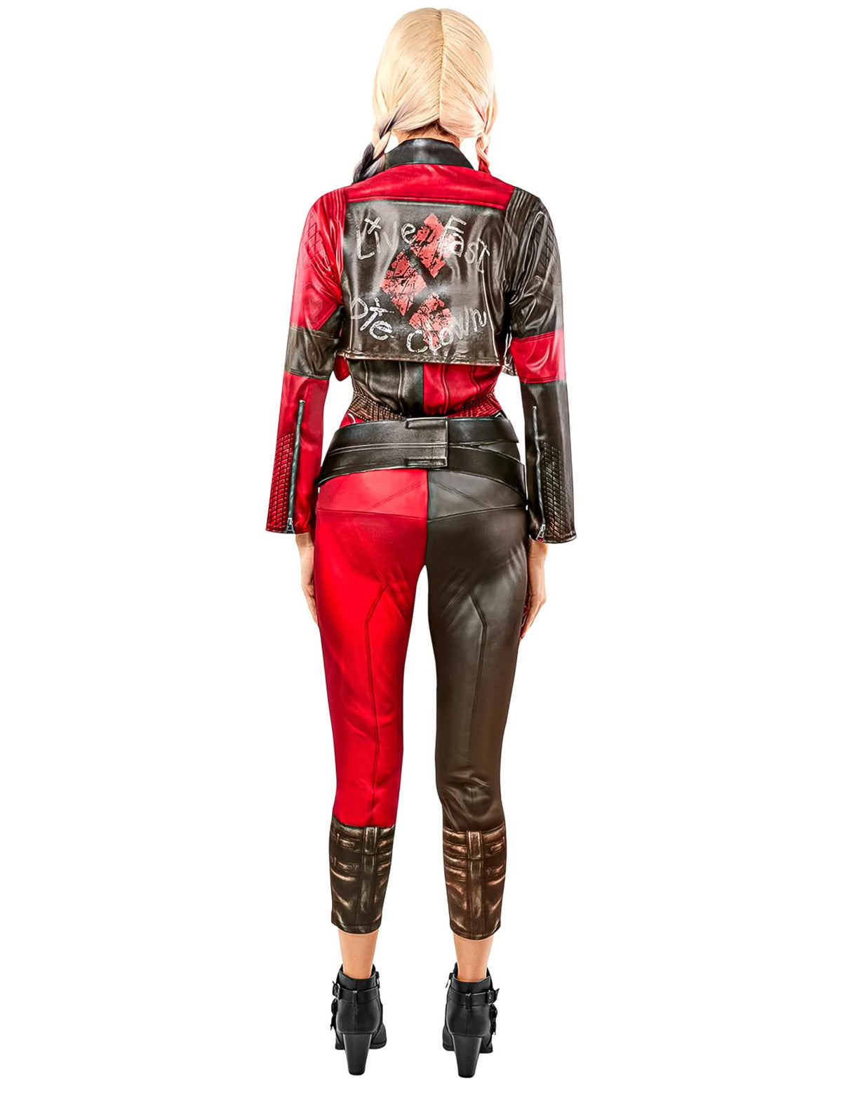 Hátulnézetű Harley Quinn Suicide squad 2 kezeslábas jelmez