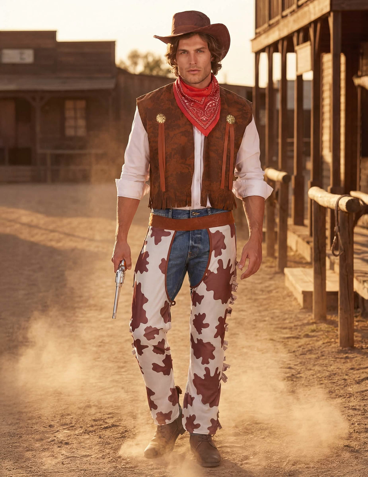 Férfi klasszikus cowboy jelmez