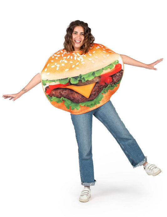 Felnőtt hamburger jelmez