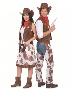 Cowboy és cowgirl páros jelmezek