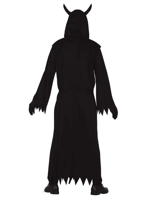 Vue de dos du déguisement démon satanique