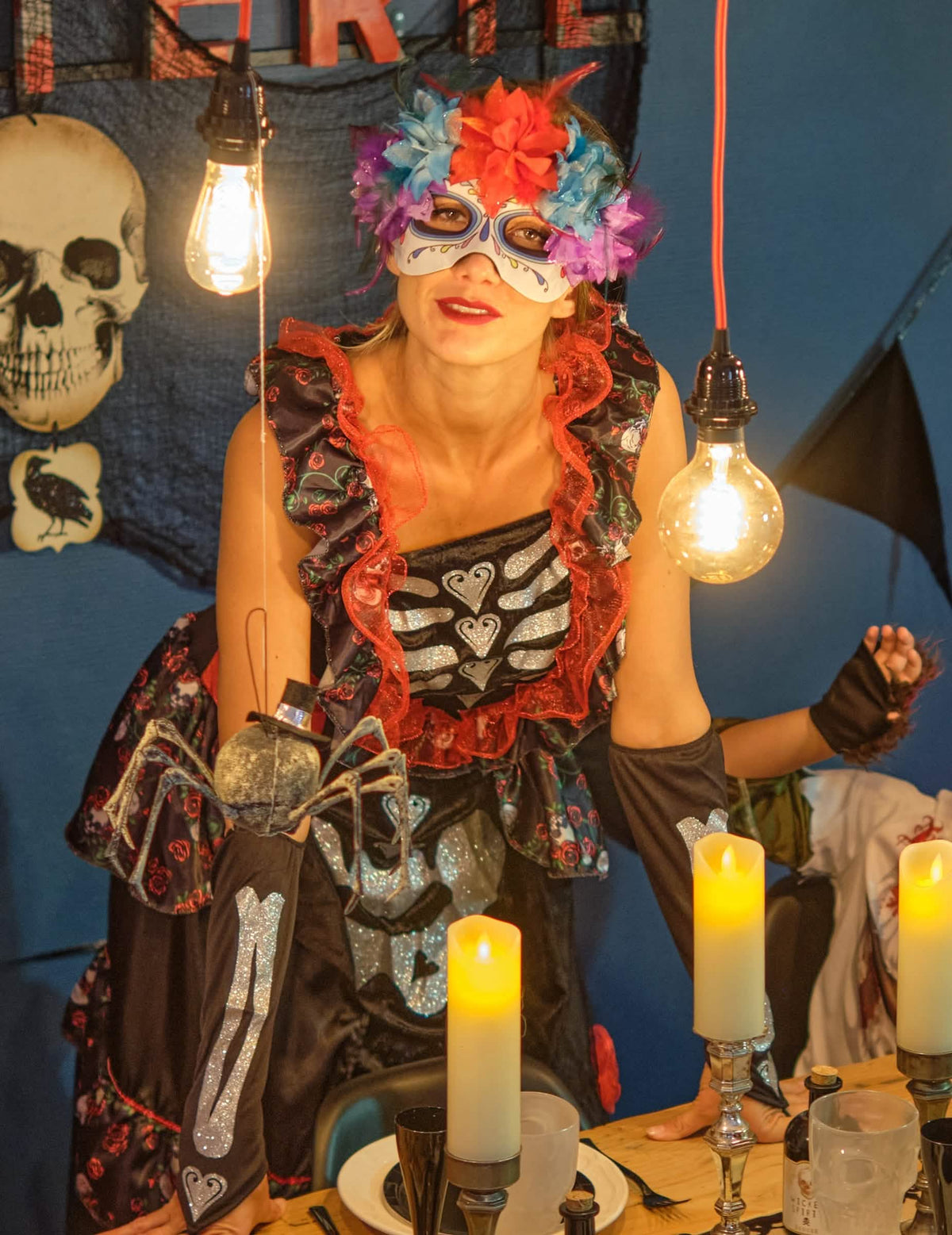 A női Día de los Muertos jelmez bemutatása