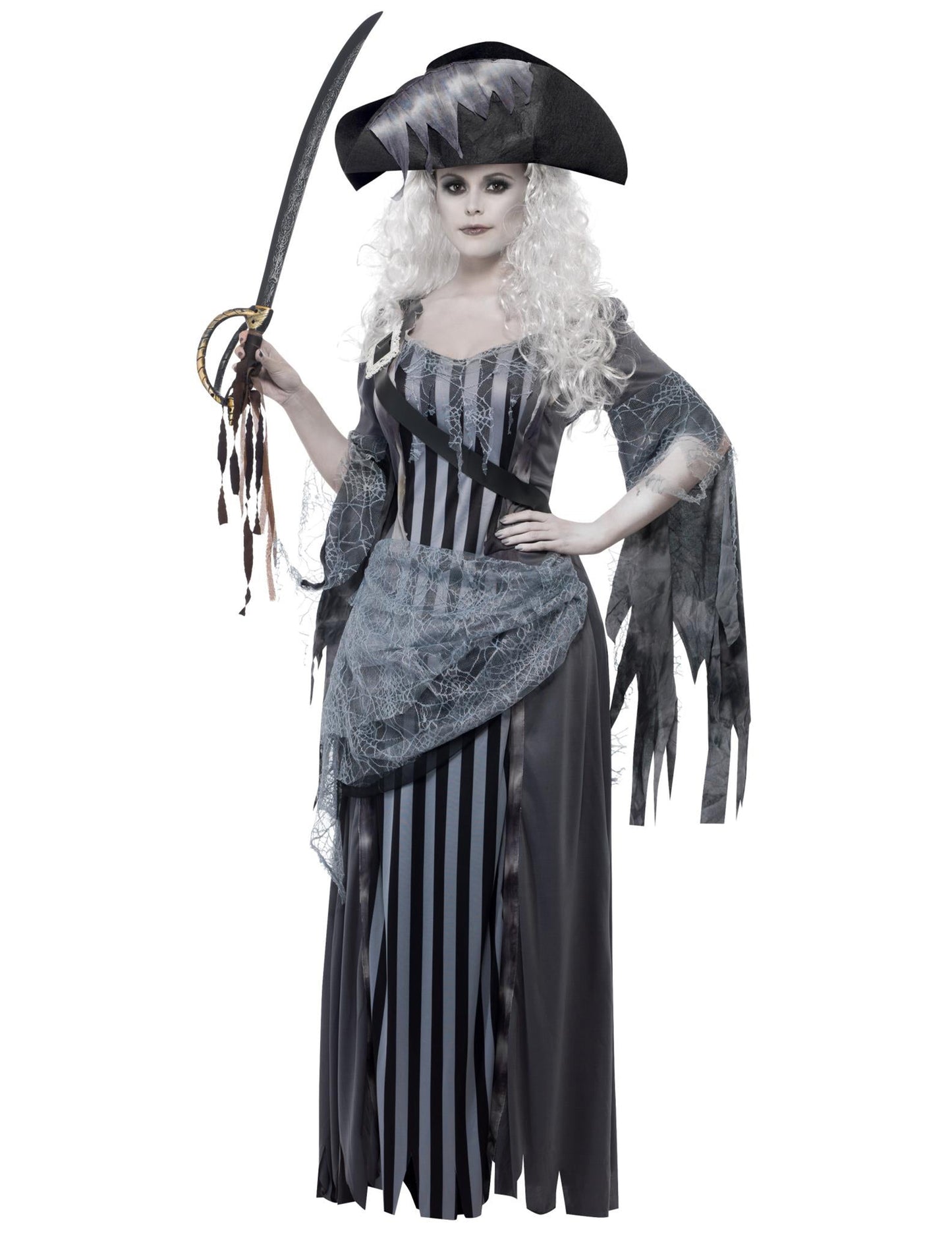 Halloween szürke kalóz szellem álruhája