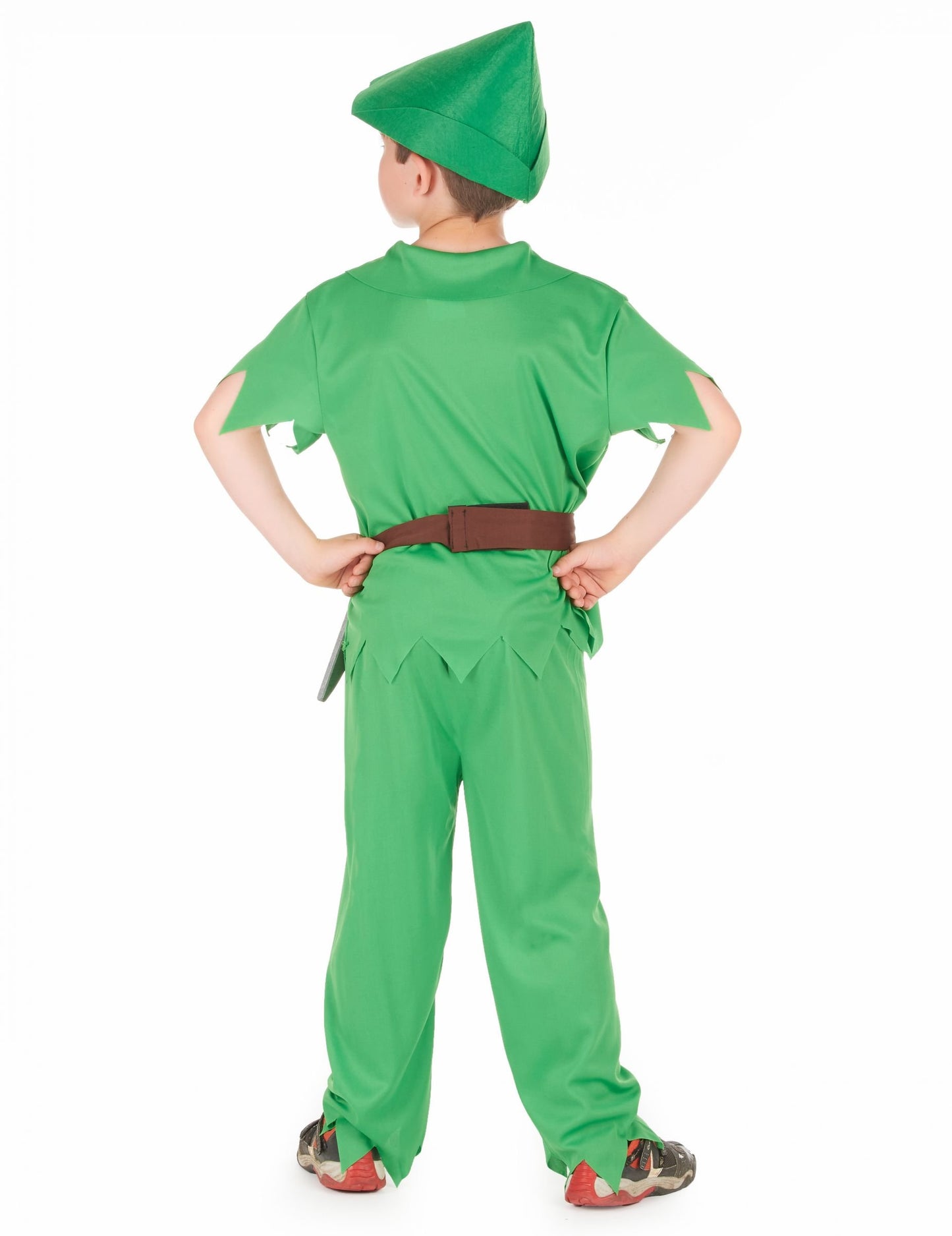 Hátulnézet a képzeletbeli ország jelmezről fiúknak