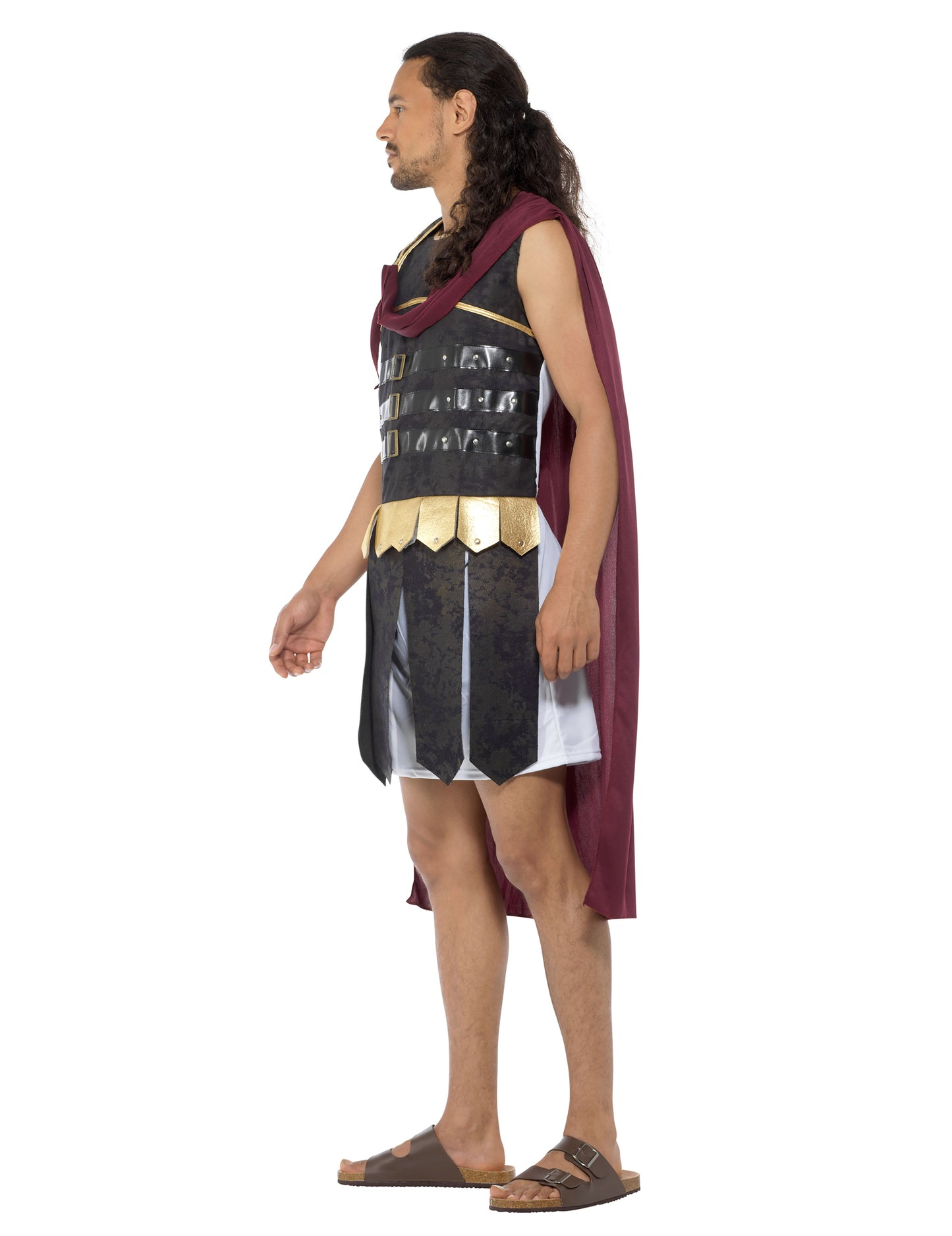 Fekete és arany római és arany gladiátor jelmez