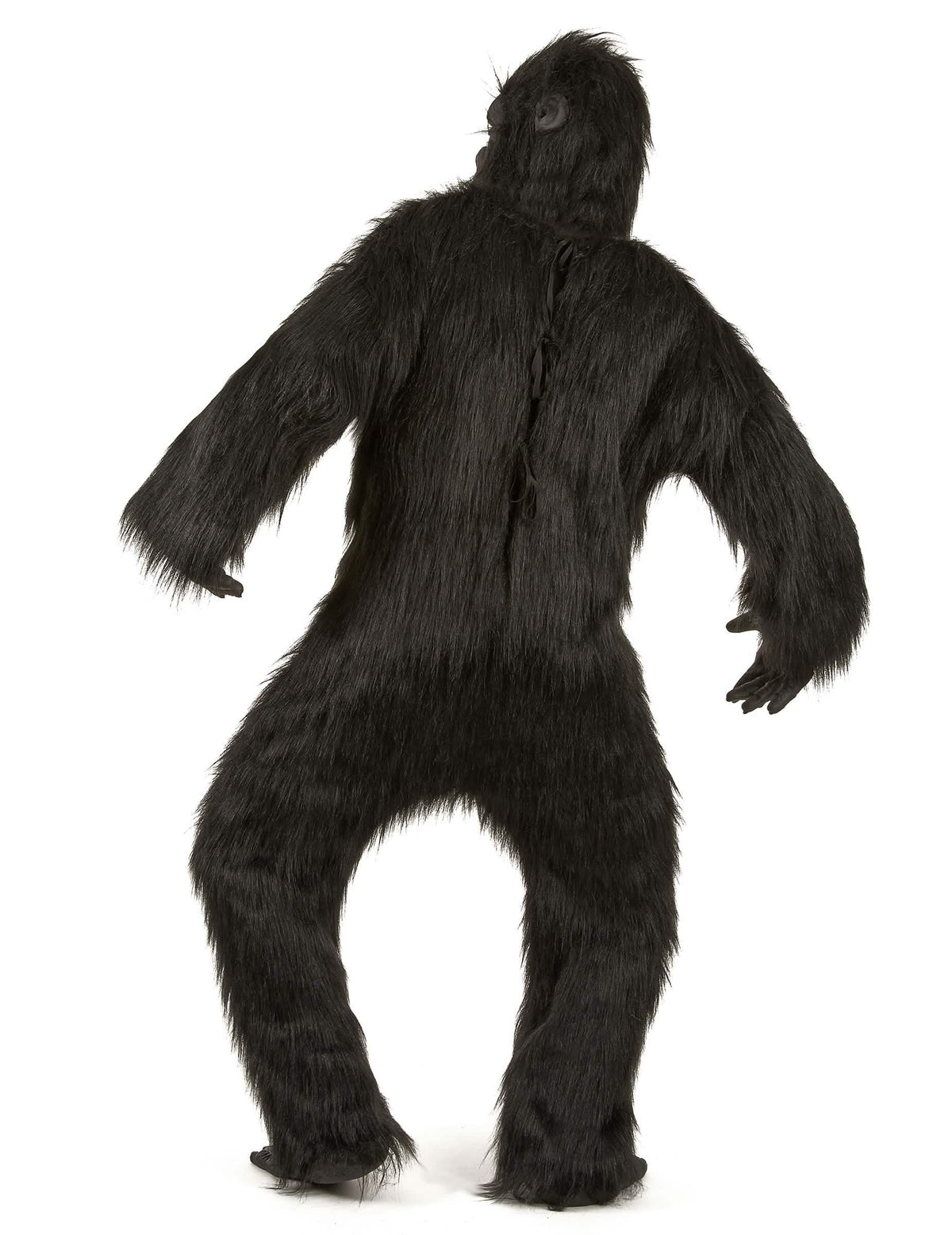 Hátulról látható felnőtt gorilla jelmez