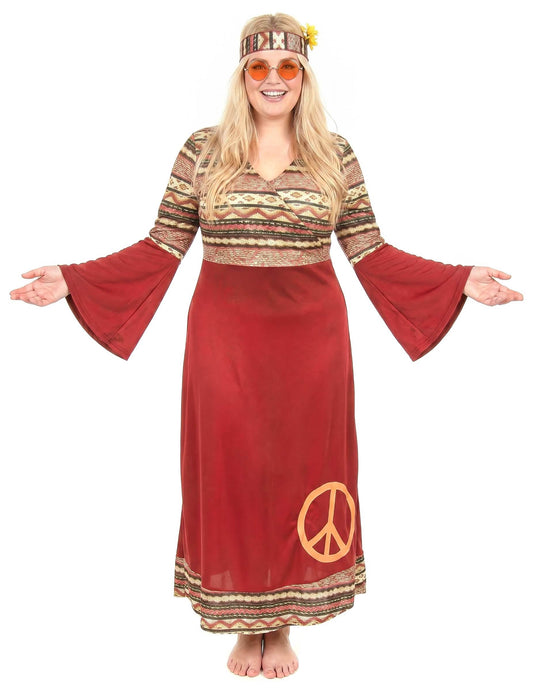 Hippie Bordeaux női jelmez