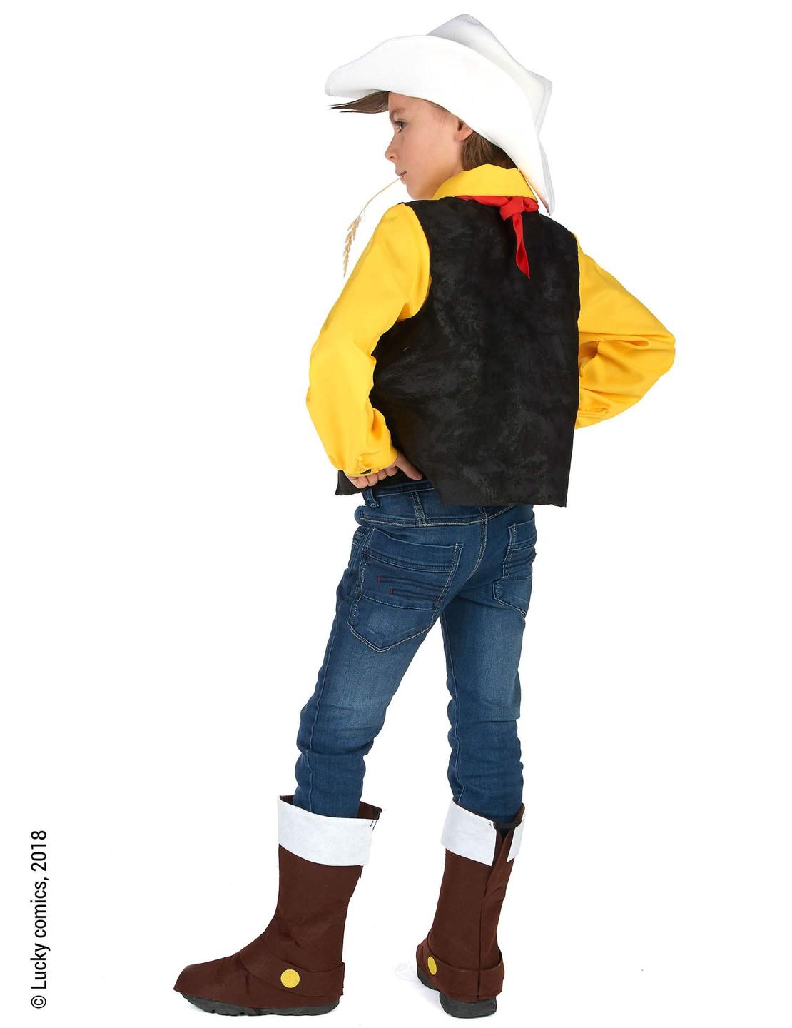 Hátulnézet a Lucky Luke™ gyermek jelmezről