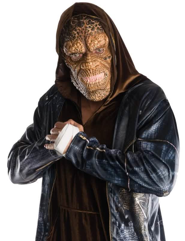 Közelkép a Killer Croc Suicide squad™ luxus jelmez maszkjáról