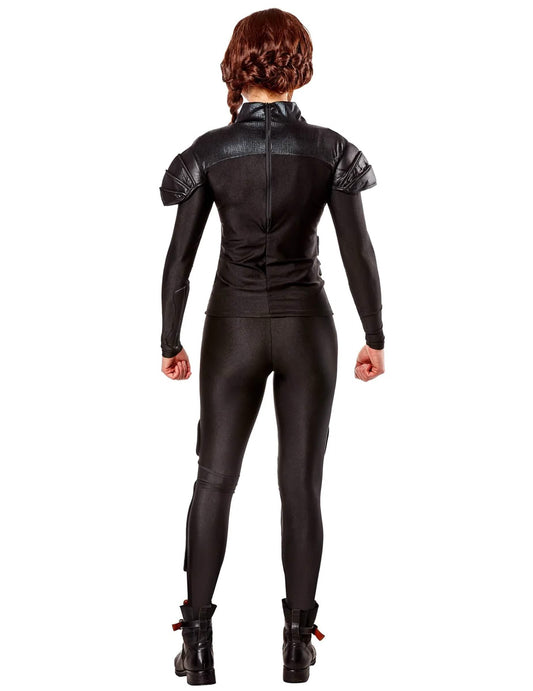 Vue de dos du déguisement Luxe Katniss Rebel The Hunger Games™