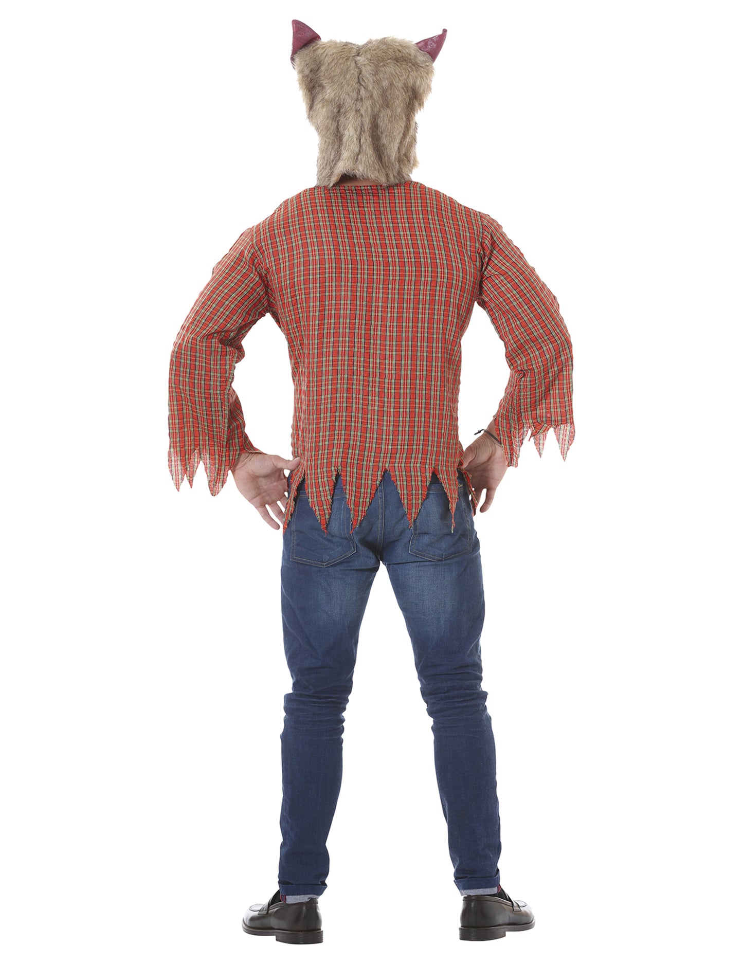 Csúnya álruhás felnőtt farkas