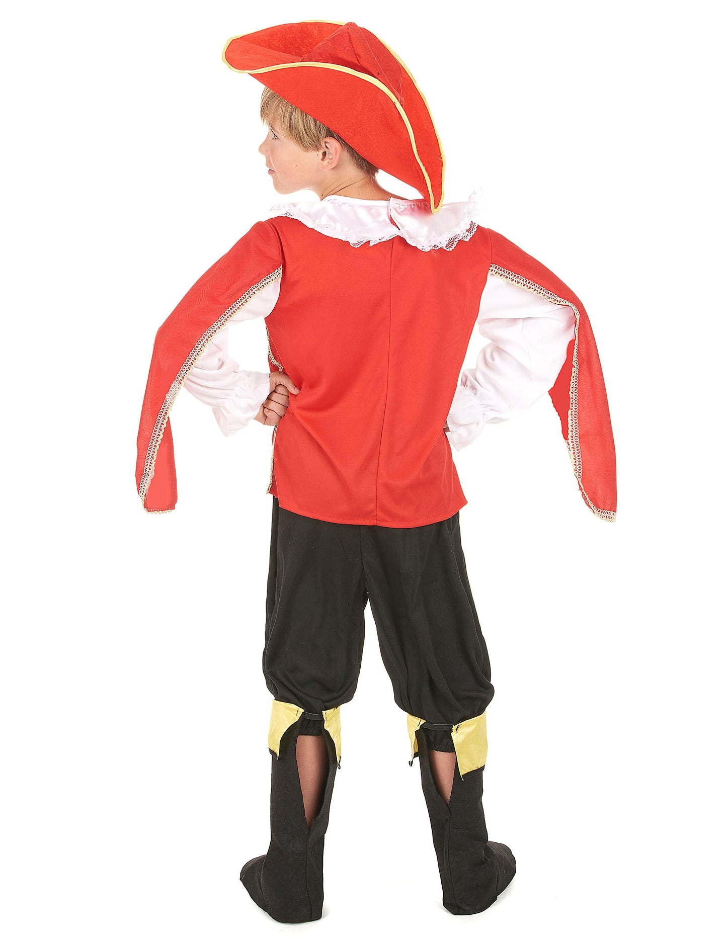 Hátulnézet a muskétás jelmezről