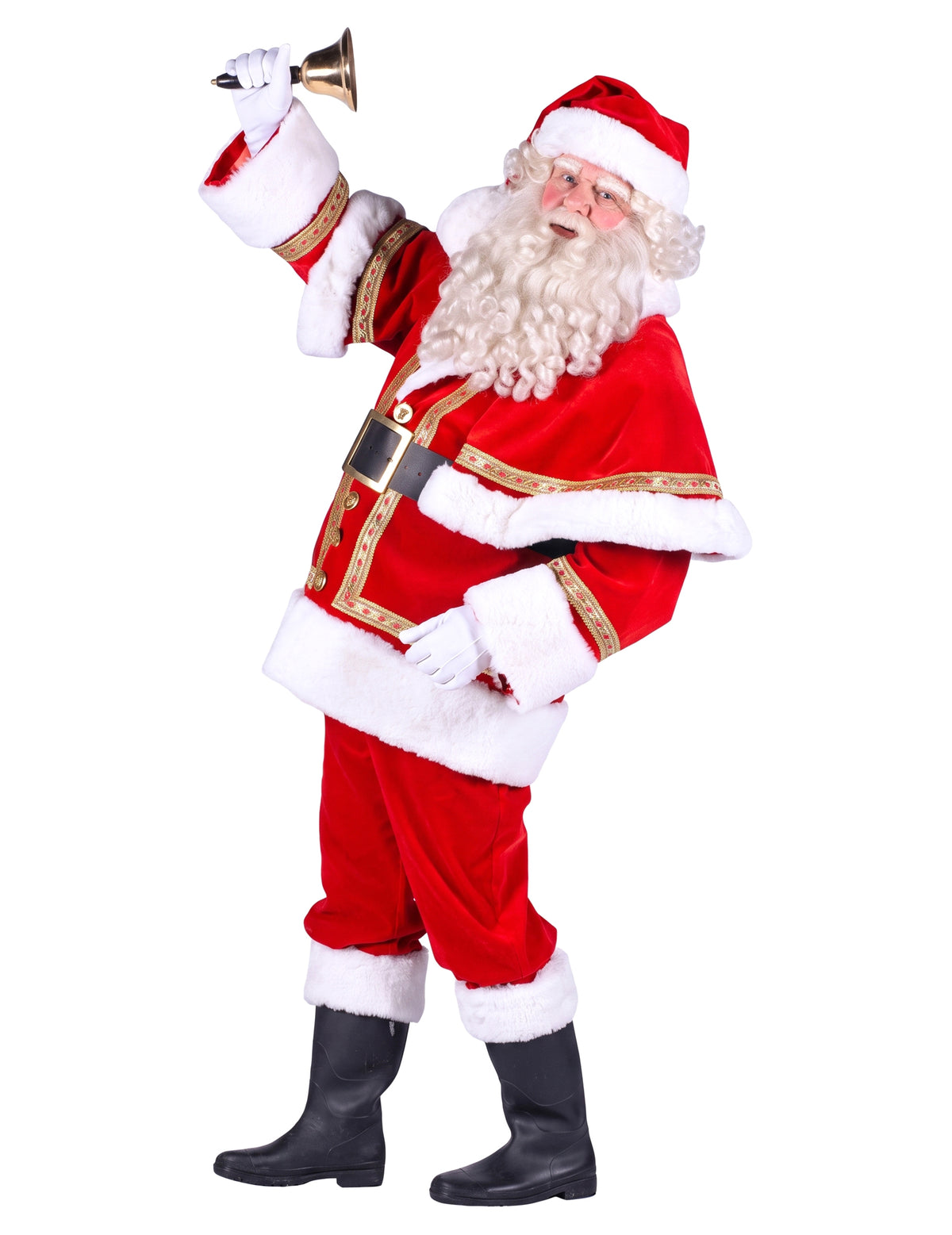 Déguisement Père Noël de luxe avec cape homme