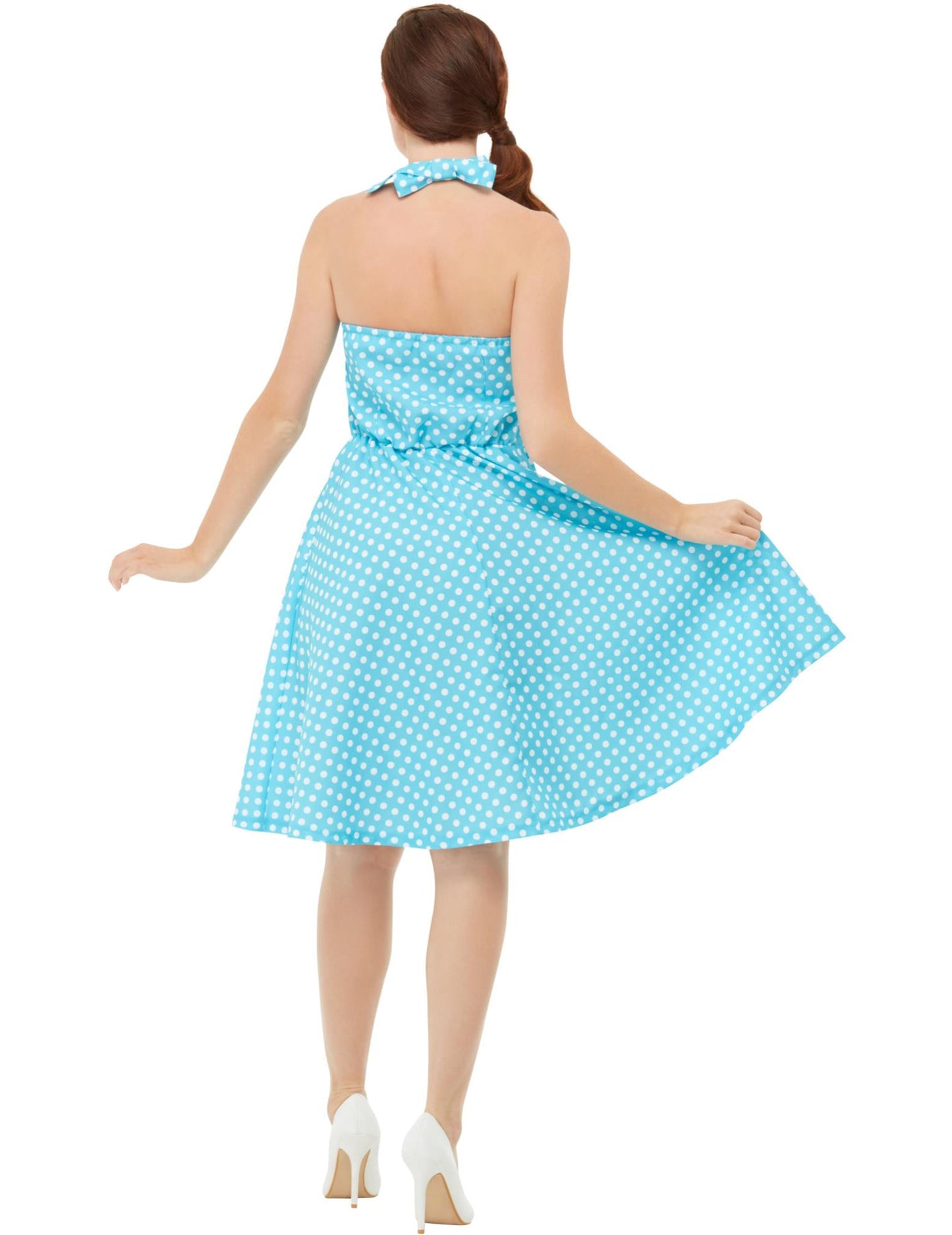 Retro kék pin-up jelmez nő