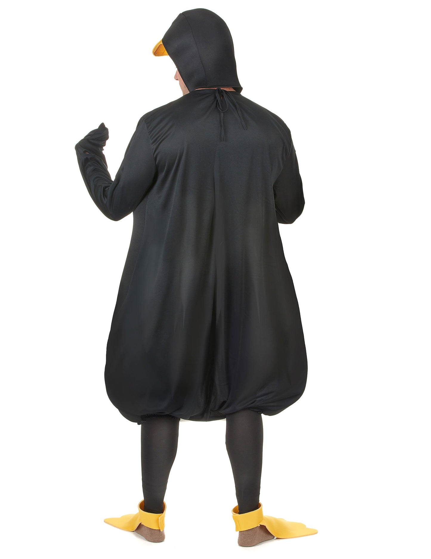 A felnőtt pingvin jelmez hátulról